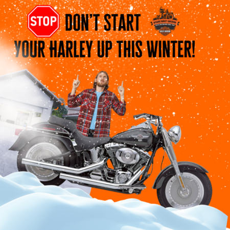Please don't start your Harley-Davidson this Winter!