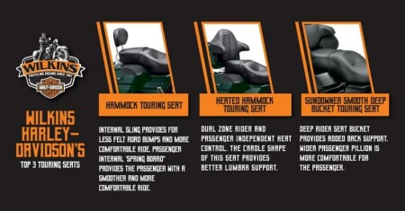 Top 3 Touring Seats at Wilkins Harley-Davidson