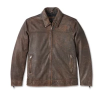 JACKET-LEATHER,BROWN,SFC