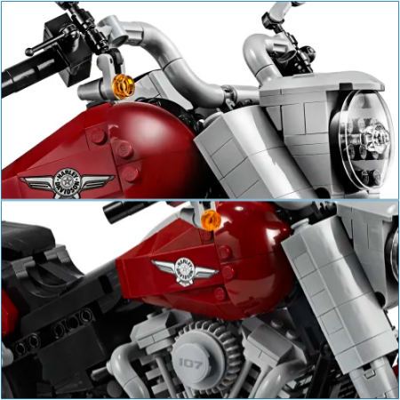 The Lego kit version of the 2019 Harley-Davidson Fat Boy comes at a significantly lower price.