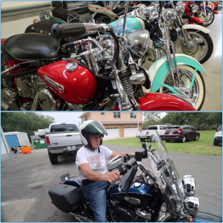 At 90 years old, the fervor of an Air Force veteran for Harley-Davidson motorcycles stands.