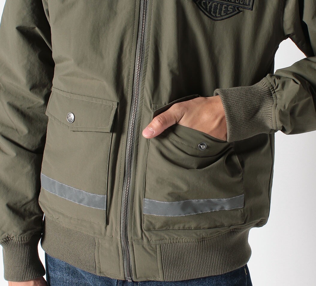 ハーレーカジュアルジャケ　97587-17VMット Harley Davidson コート ジャケット モーターブレスレザー