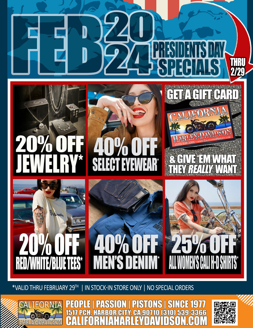 Apparel & Licensing Specials California HarleyDavidson®