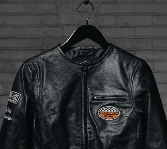 Women's 120th Anniversary Cafe Racer Leather Jacket - Black