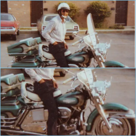 A man from Ohio cherished his motorcycle so deeply that he was laid to rest atop it.