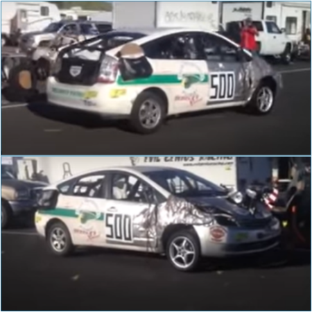 Right now on eBay, there's a Harley Davidson-powered Prius up for sale.