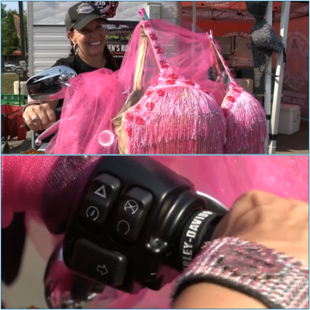 Harley-Davidson Women's Ride mobilizing funds in the battle against breast cancer.