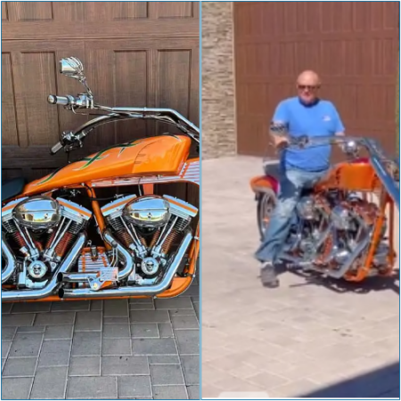 A custom Harley V4 has been constructed, but it defies expectations.