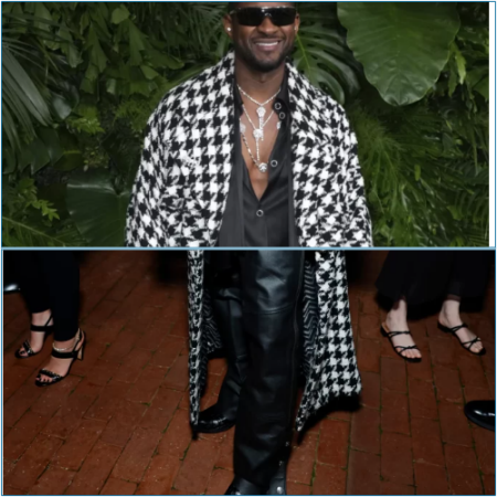 Usher sports Harley-Davidson attire at Chanel's 15th Annual Pre-Oscar Awards Dinner.