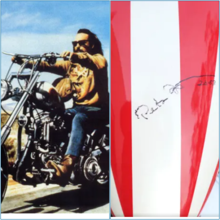 Iconic motorcycle from the cult classic Jack Nicholson film, RIDE OFF, fetches a staggering £235,000