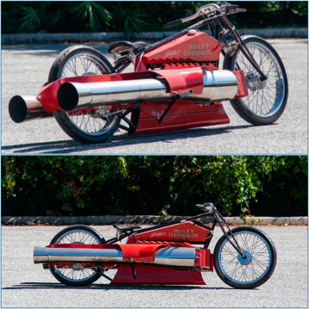 Custom Harley Davidson Twin Pulsejet Motorcycle Goes Under the Hammer: Fancy a Ride?