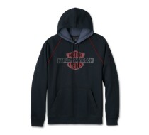 MEN'S BAR & SHIELD CONTRAST PULLOVER HOODIE