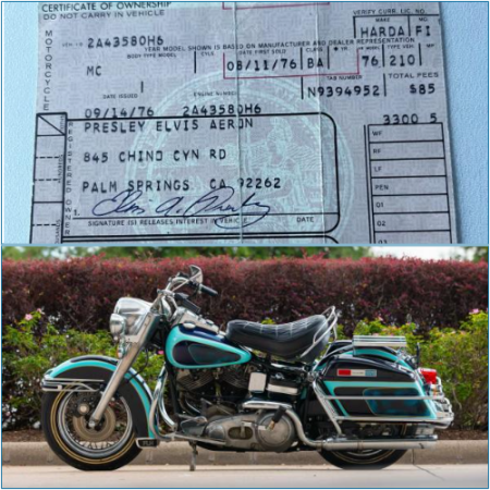 Formerly owned by Elvis Presley, a Harley-Davidson FLH has the potential to shatter auction records.