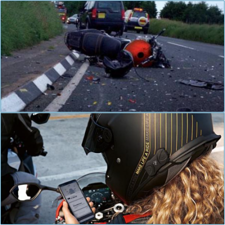 What steps should I take following a motorcycle collision?