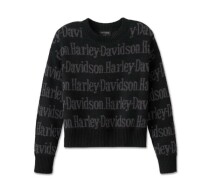 WOMEN'S HARLEY-DAVIDSON REPEAT PRINT SWEATER