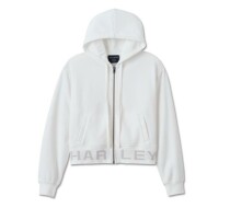 WOMEN'S HARLEY-DAVIDSON CROPPED FULL ZIP HOODIE
