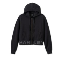 WOMEN'S HARLEY-DAVIDSON CROPPED FULL ZIP HOODIE
