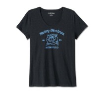 WOMEN'S UNITED V-NECK ROSEBUD TEE