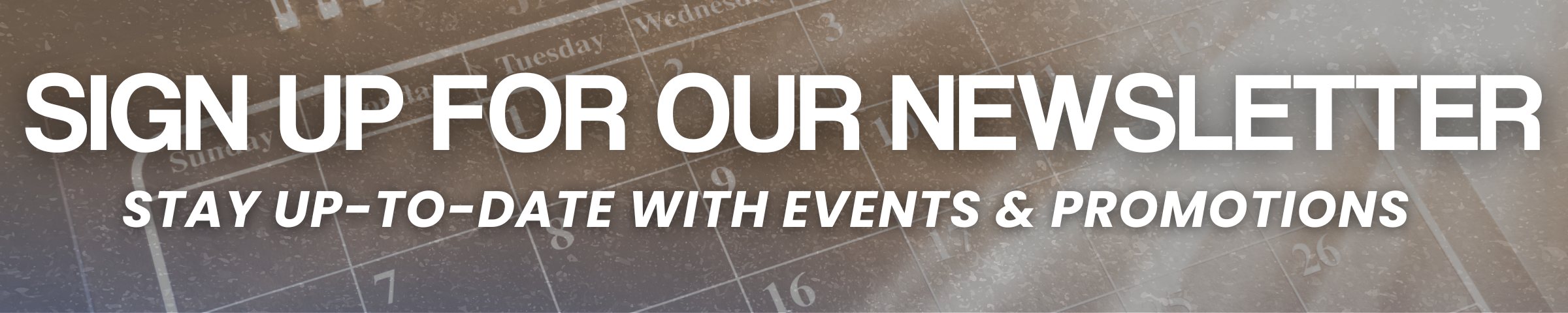 Newsletter Signup