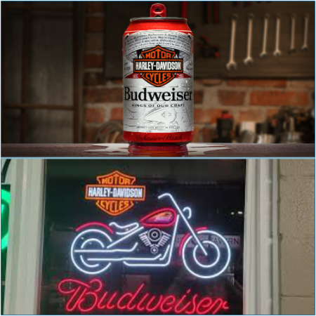 Budweiser and Harley-Davidson launched cans to celebrate centuries