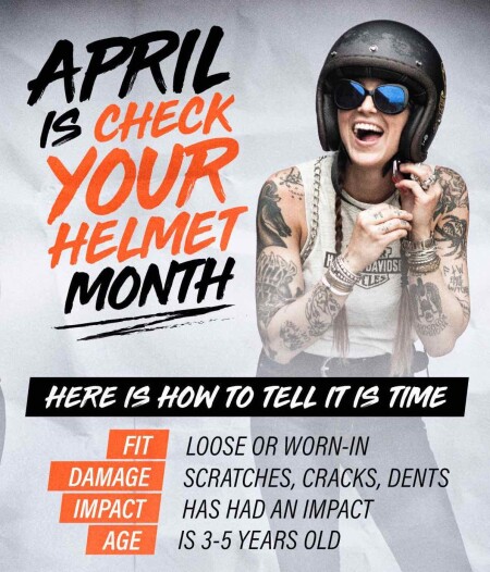 April is Check your Helmet Month!