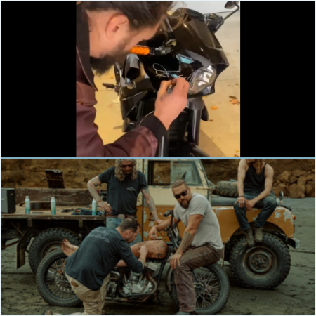 This Harley Davidson dealership showcases electric motorcycles endorsed by Jason Momoa.