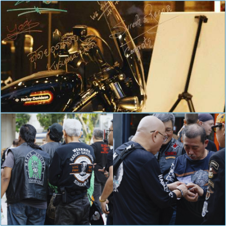 Wearnes Harley-Davidson showroom debuted with a 50-bike charity convoy and 500 guests.