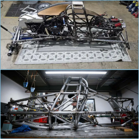 This land speed car happens to be a Harley-Davidson Road Glide in disguise.