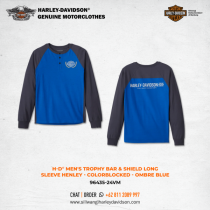 Harley-Davidson® Men's Trophy Bar & Shield Long Sleeve Henley