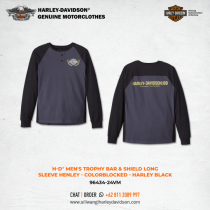 Harley-Davidson® Men's Trophy Bar & Shield Long Sleeve Henley