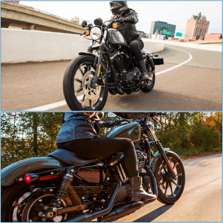 Can a Harley-Davidson Iron 883 accommodate two riders?