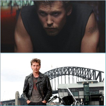 Austin Butler sported a classic Buco jacket at 'The Bikeriders' Sydney press conference.
