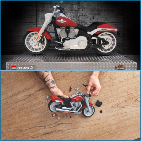 LEGO's Harley-Davidson Fat Boy: Crafted for Unrestrained Adventure