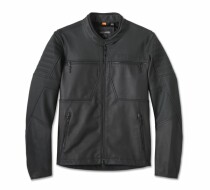 MEN'S WILLIE G SKULL GRAPHIC LEATHER RIDING JACKET