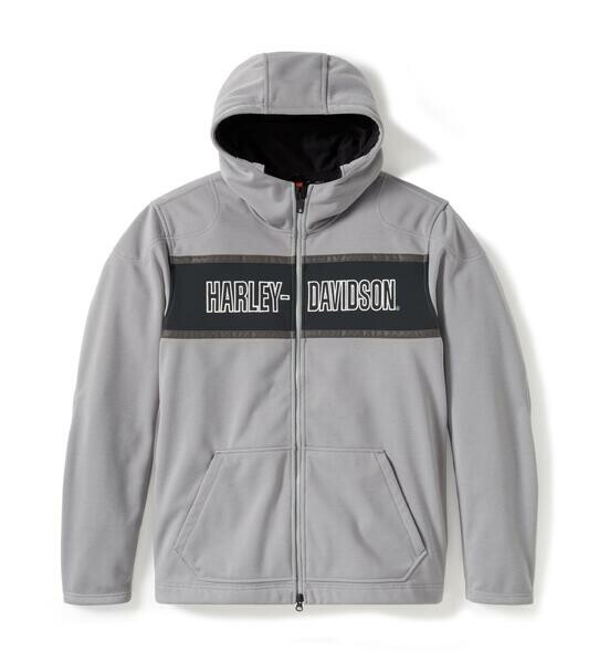 機能的!!【Harley-Davidson】Trenton Deflector 2.0 フリース MEN'S H-D TRENTON DEFLECTOR 2.0 HOODED RIDING FLEECE