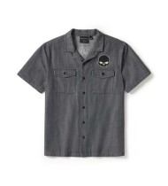 MEN'S WILLIE G SKULL DENIM SHIRT