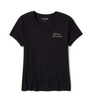 WOMEN'S ROSE & THORN BLING V-NECK TEE