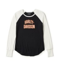 WOMEN'S ESSENTIAL ARCHED FONT LONG SLEEVE RAGLAN