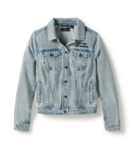 WOMEN'S ROSE & THORN BLING DENIM JACKET