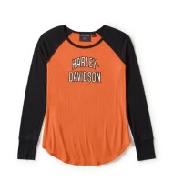 WOMEN'S ESSENTIAL ARCHED FONT LONG SLEEVE RAGLAN