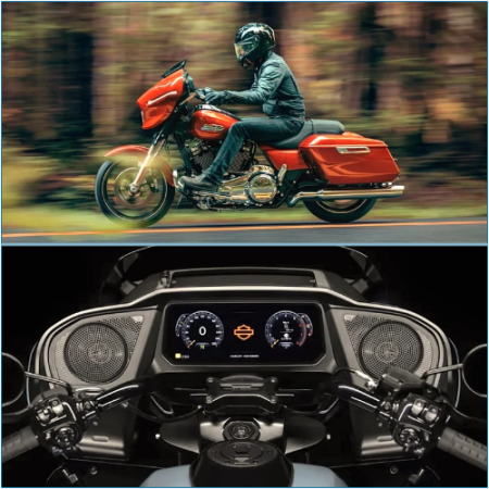 Which Harley-Davidson motorcycles feature the Skyline OS infotainment system?