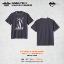 Harley-Davidson® Men's #1 Racing Short Sleeve Tee - Ombre Blue