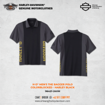 Harley-Davidson® Men's The Bagger Polo - Colorblocked - Harley Black