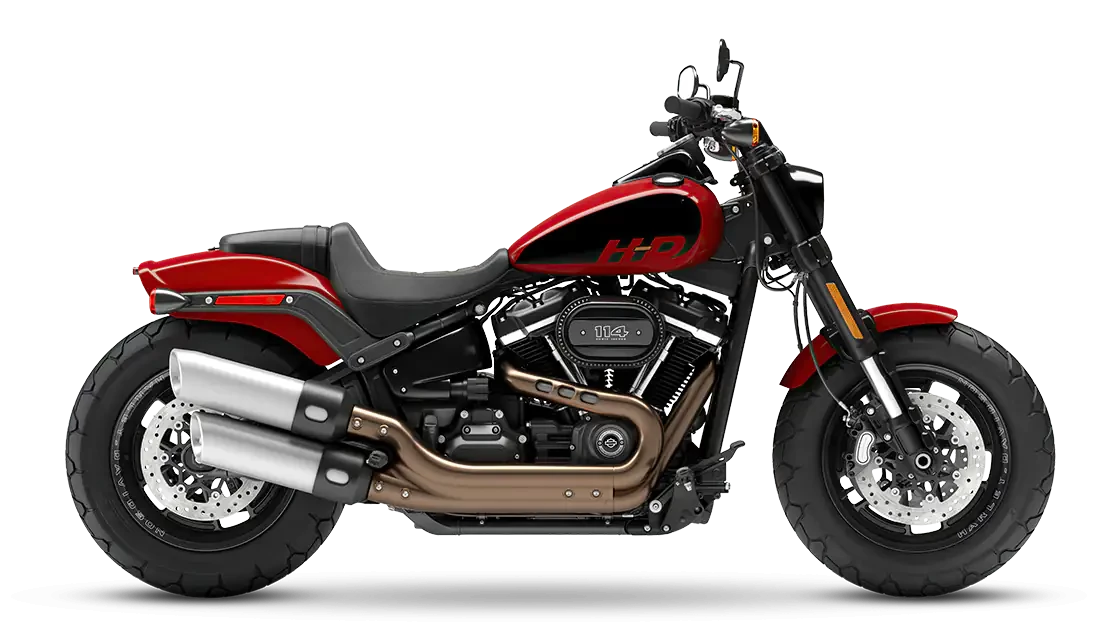 2023 Harley-Davidson<sup>®</sup> Fat Bob<sup>®</sup> 114 Redline Red - Black Finish