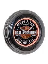 Harley-Davidson Genuine Oil Can Orange Neon Clock