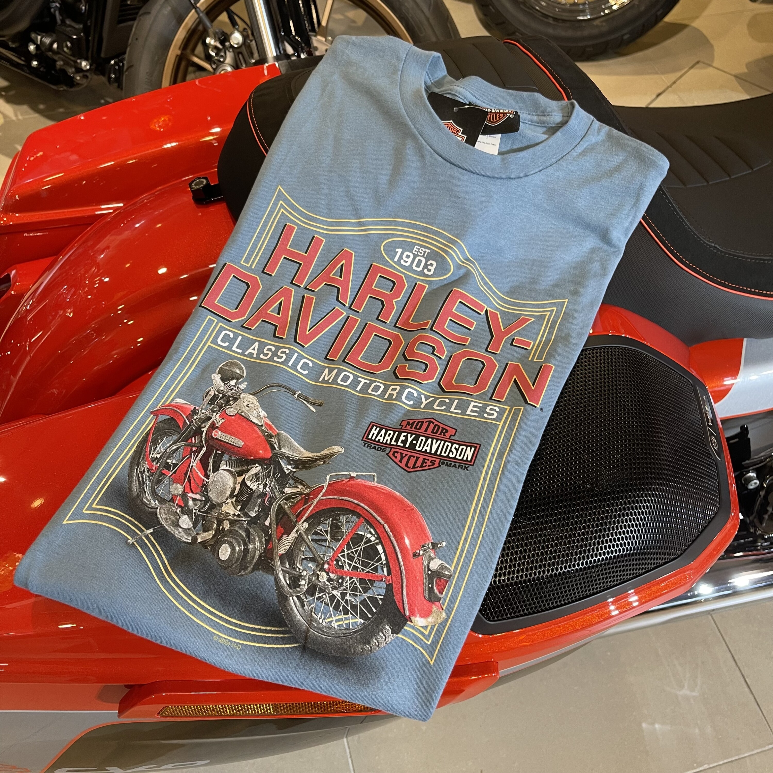 ヴィンテージ　ハーレー　ナックル　Tシャツ　サイズＬ OUTLAW WORKS アウトローワークス Harley‐Davidson ハーレー