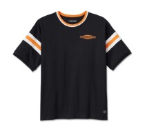 Tricou COLORBLOCK BLACK/ORANGE