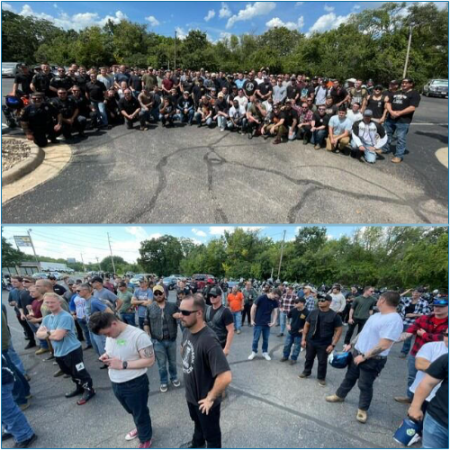 150 Ft. Riley soldiers cruise to Historic Harley-Davidson, sharing safety and good vibes.