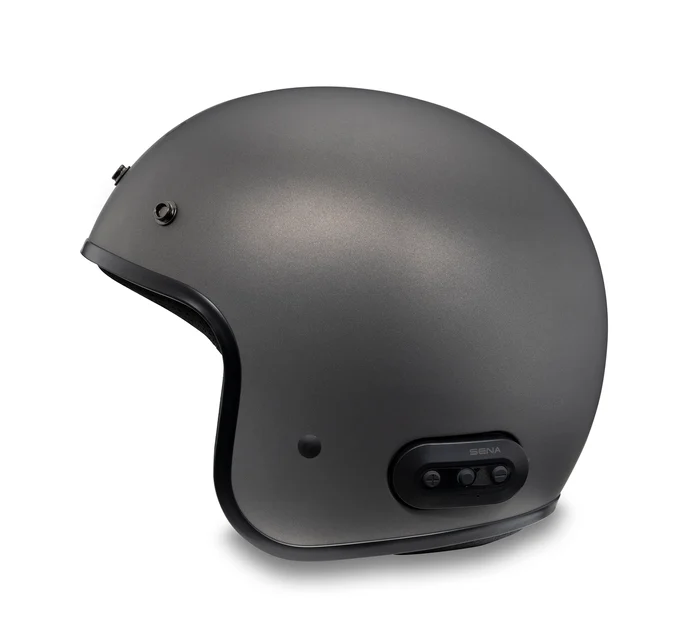 Fury N04 Bluetooth 3/4 Helmet - Matte Silver