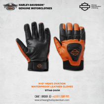 Harley-Davidson® Men's Ovation Waterproof Leather Gloves